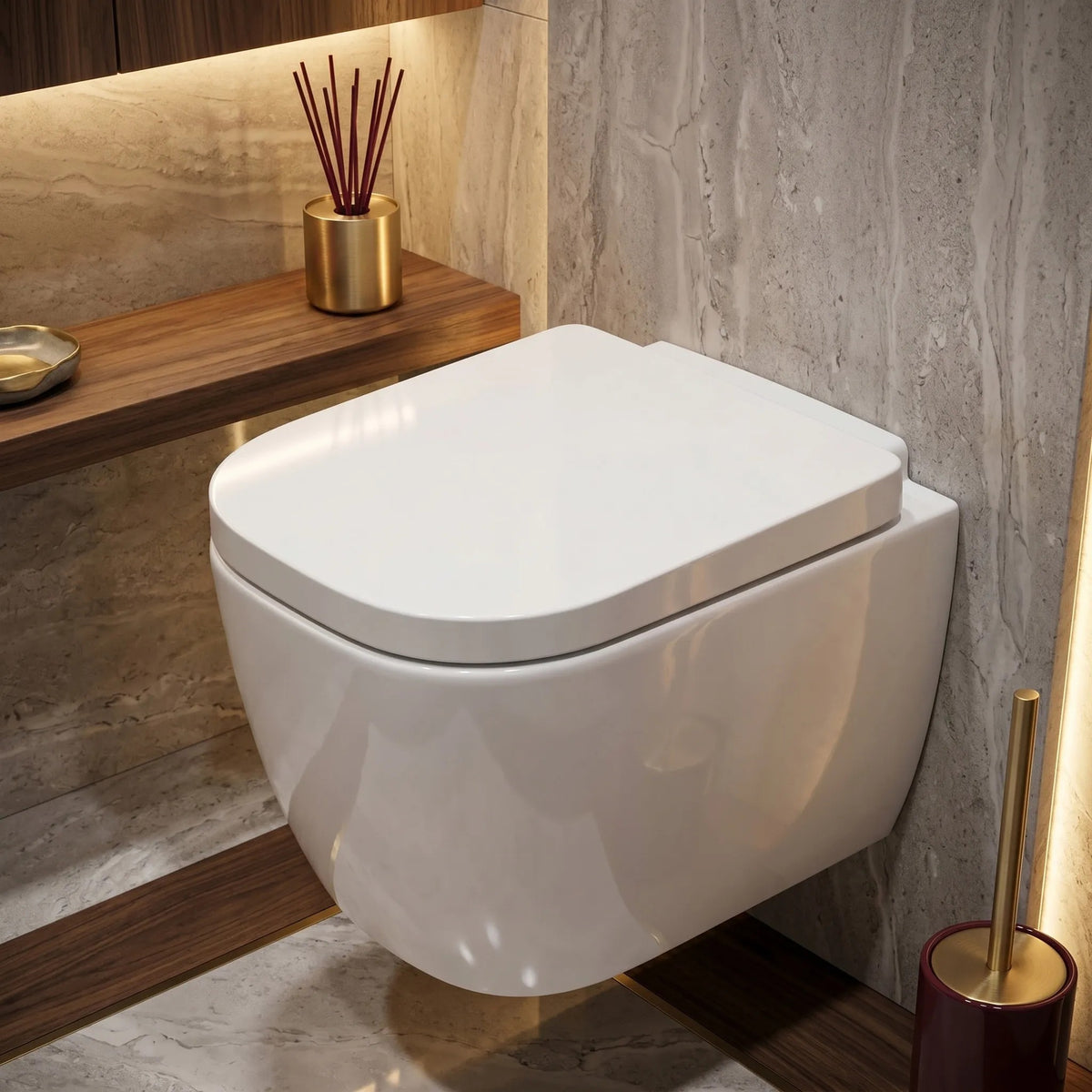 Wand-WC-Becken Rea Cubik Mini Tornado 2