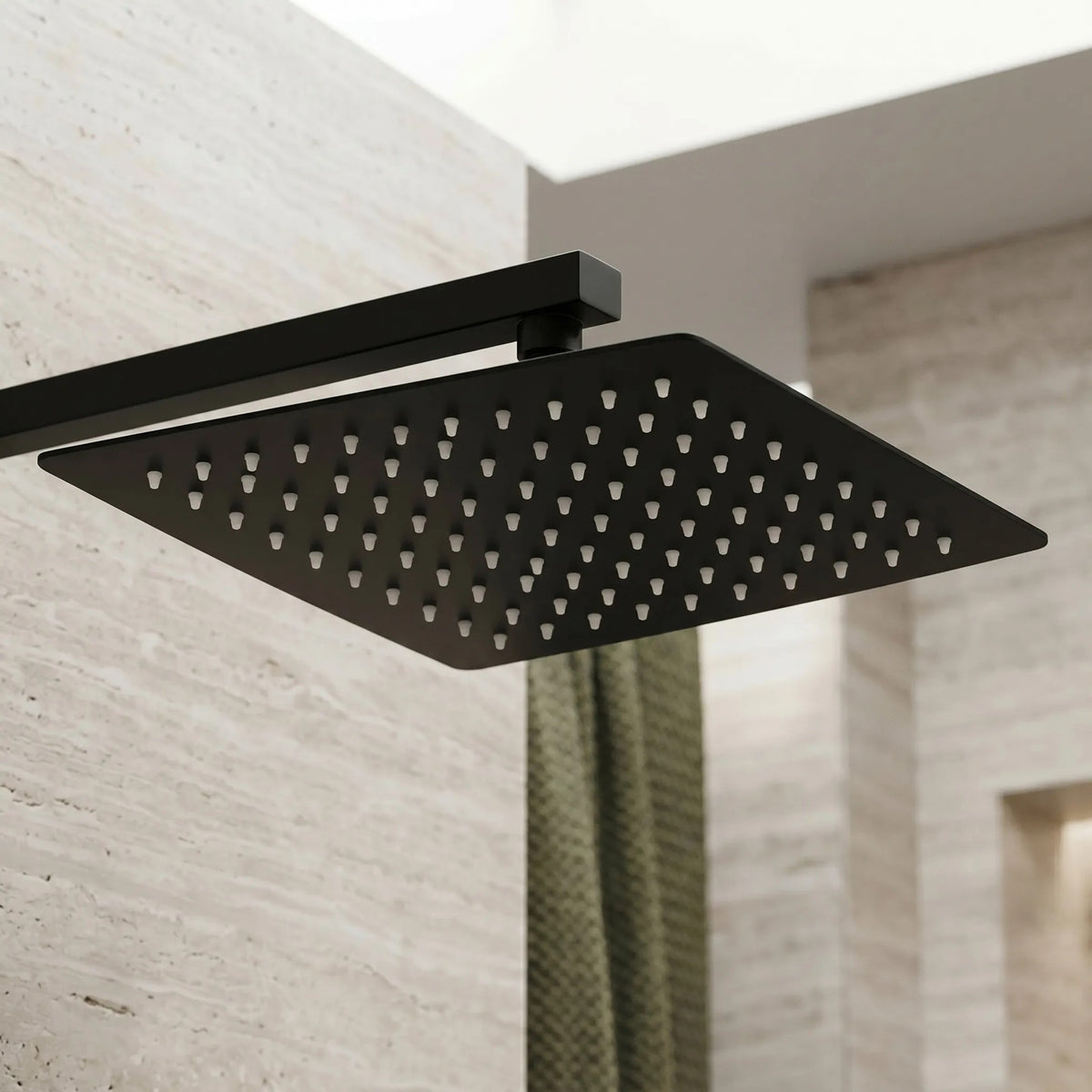 Quadratische Regendusche REA JS-P015B 25cm Black 2
