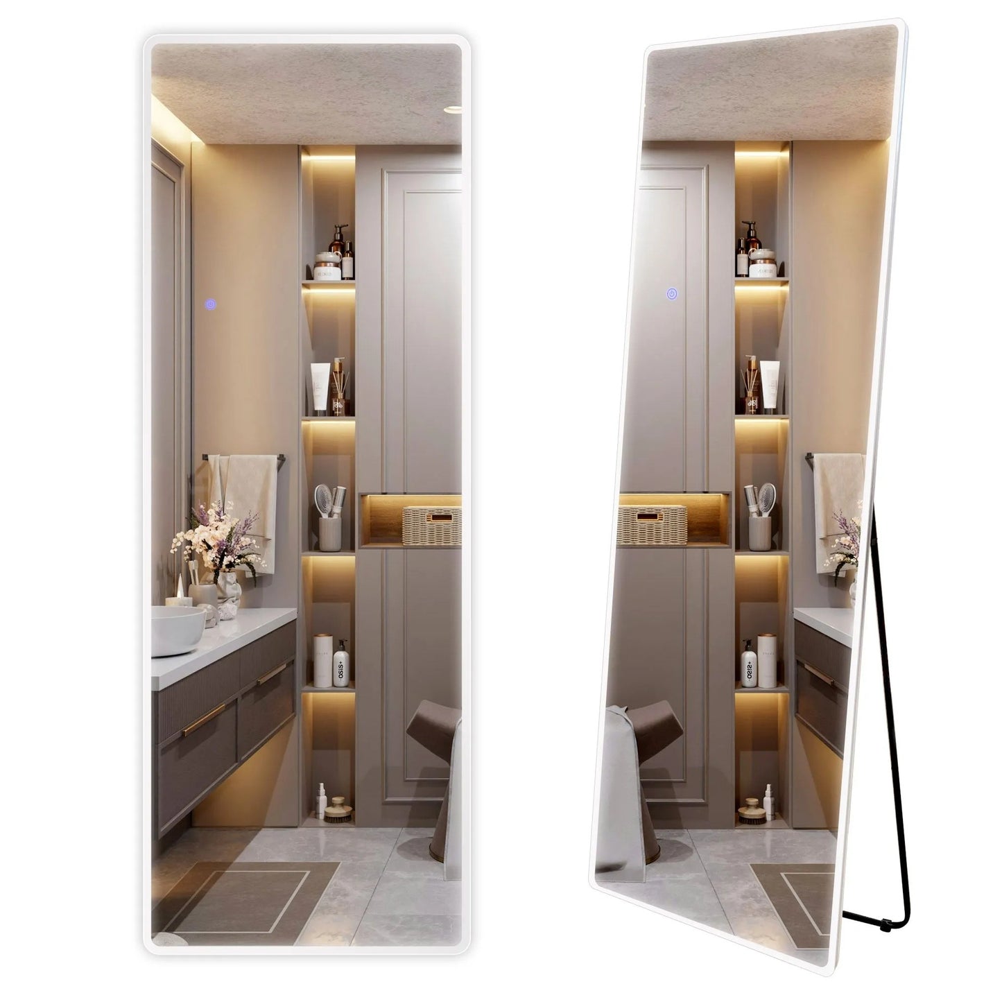 Spiegel LED Classico 50x160cm White 2