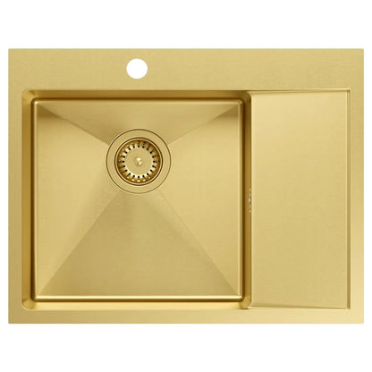 Edelstahlspüle RUSSEL 116 Gold 2