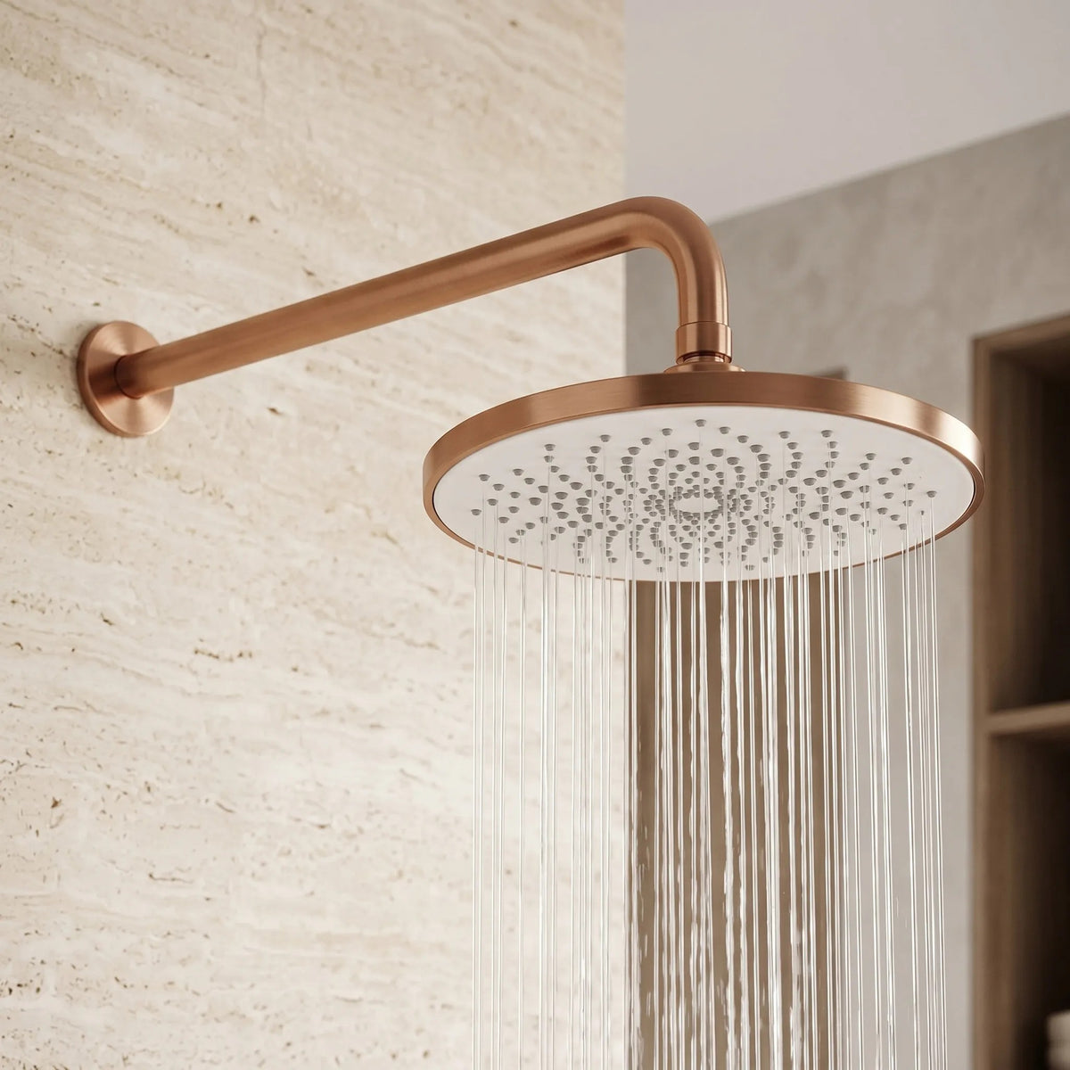Runde Regendusche REA JS-021BRG Brush Copper 2