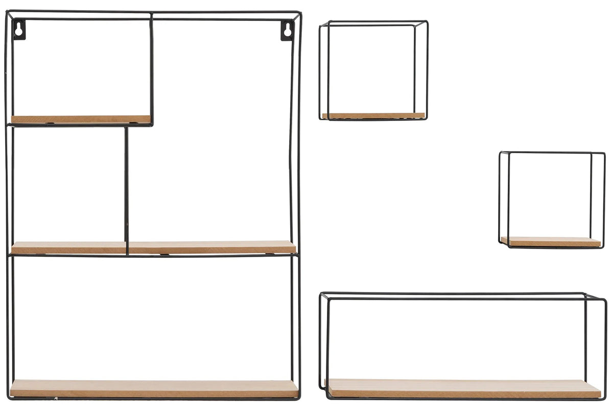 Set 4 Wandregal Loft Metall 391883 2