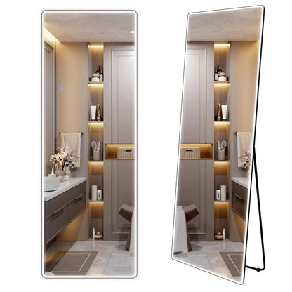 Spiegel LED Classico 50x160cm Black 2