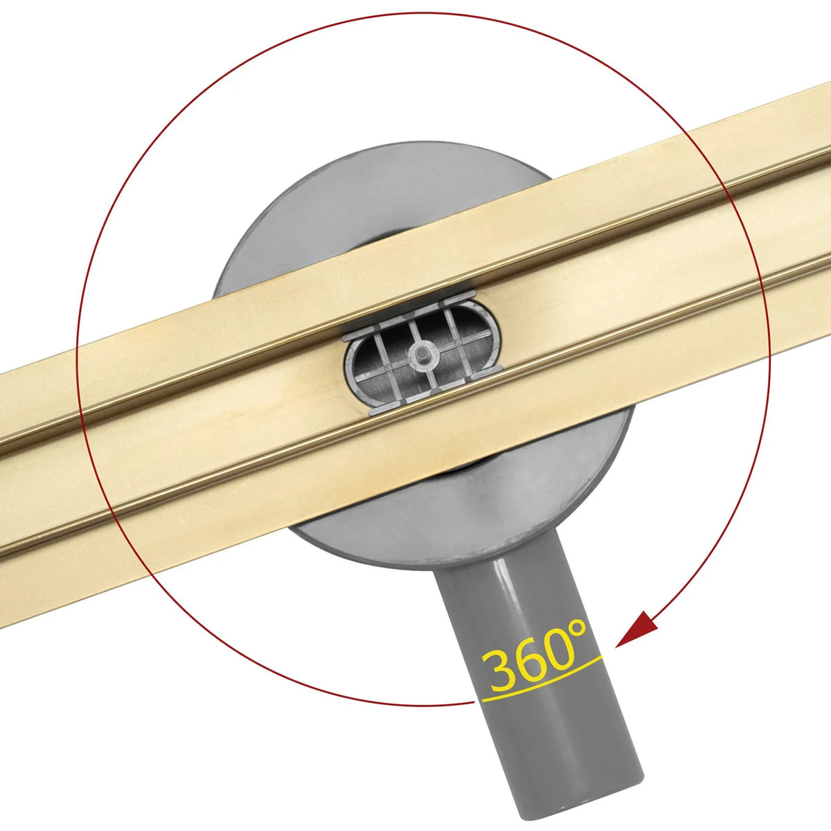 Duschrinne Rea Neo Slim Mirror Gold Pro 50 2