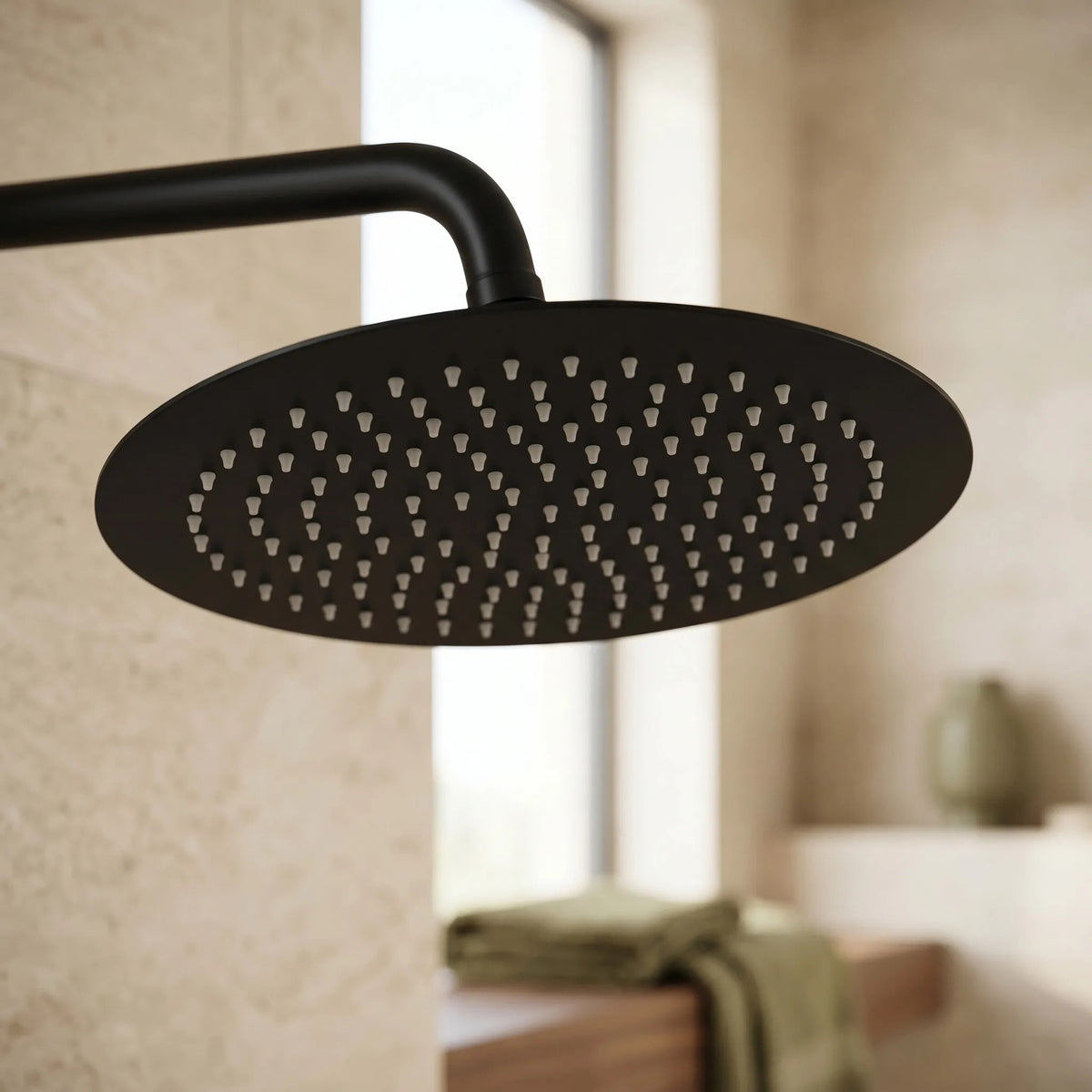 Runde Regendusche REA JS-P014B 25cm Black 2