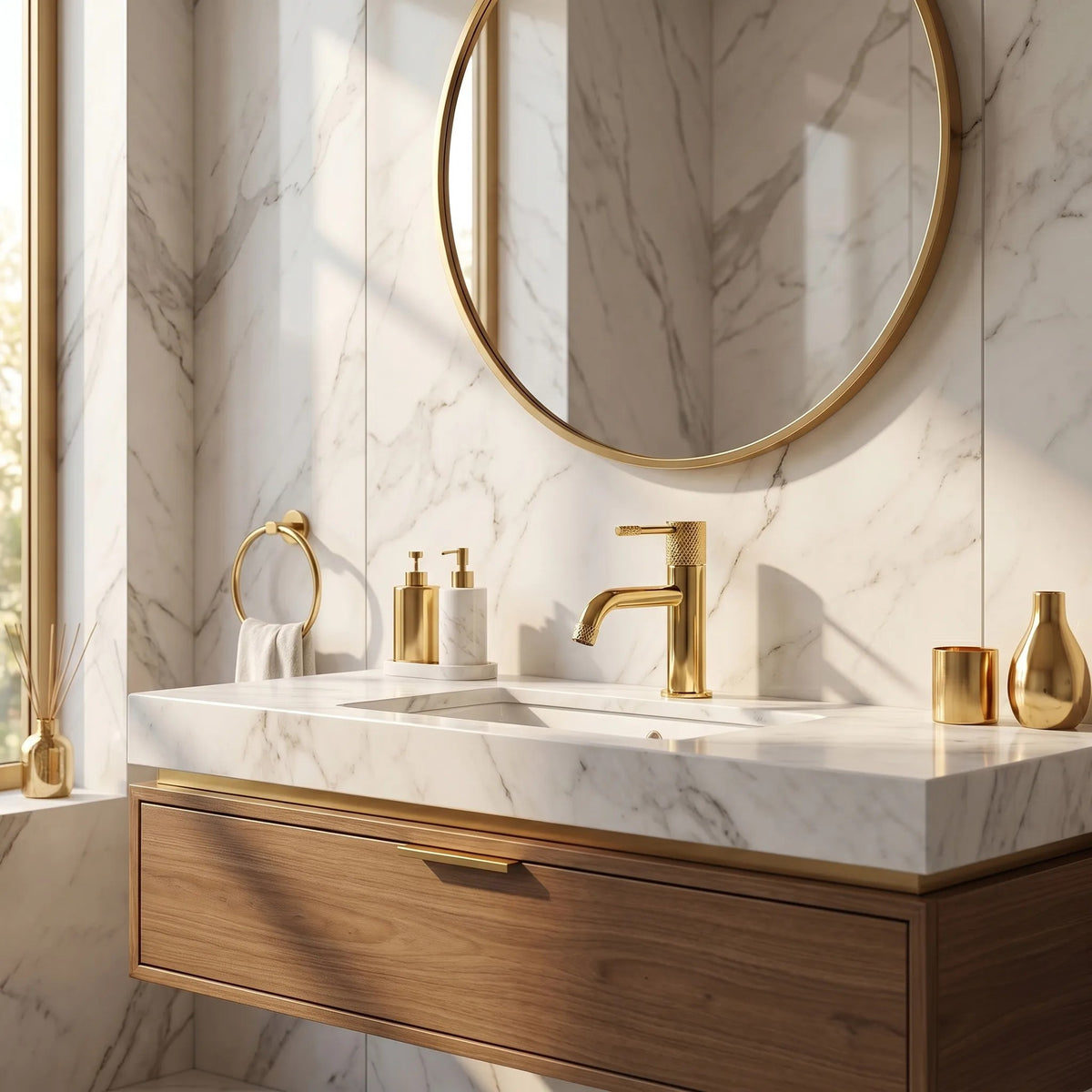 Waschbeckenarmatur Rea Venti Gold Low 2