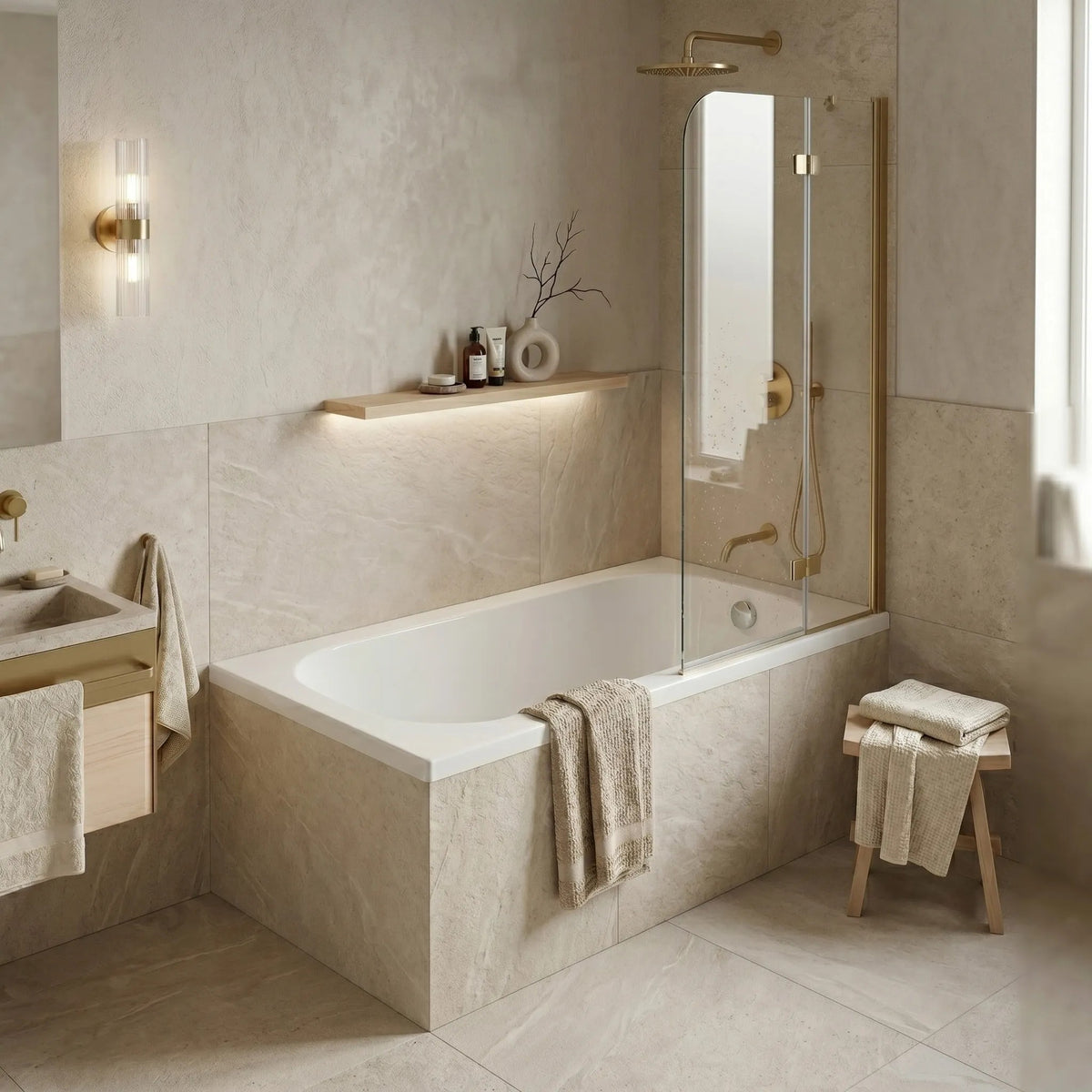 Acryl-Einbaubadewanne Rea Gloria 120 2