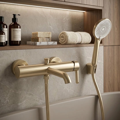 Wannenarmatur REA Ontario Side Brush Gold 2