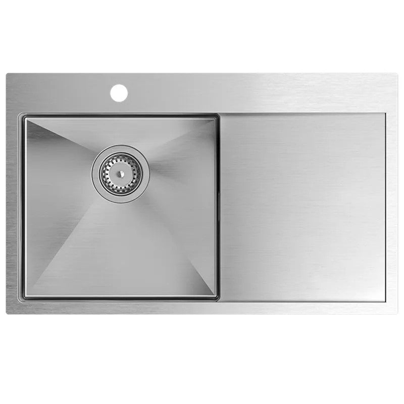 Edelstahlspüle RUSSEL 111 BRUSH NICKEL Rechte Kammer 2