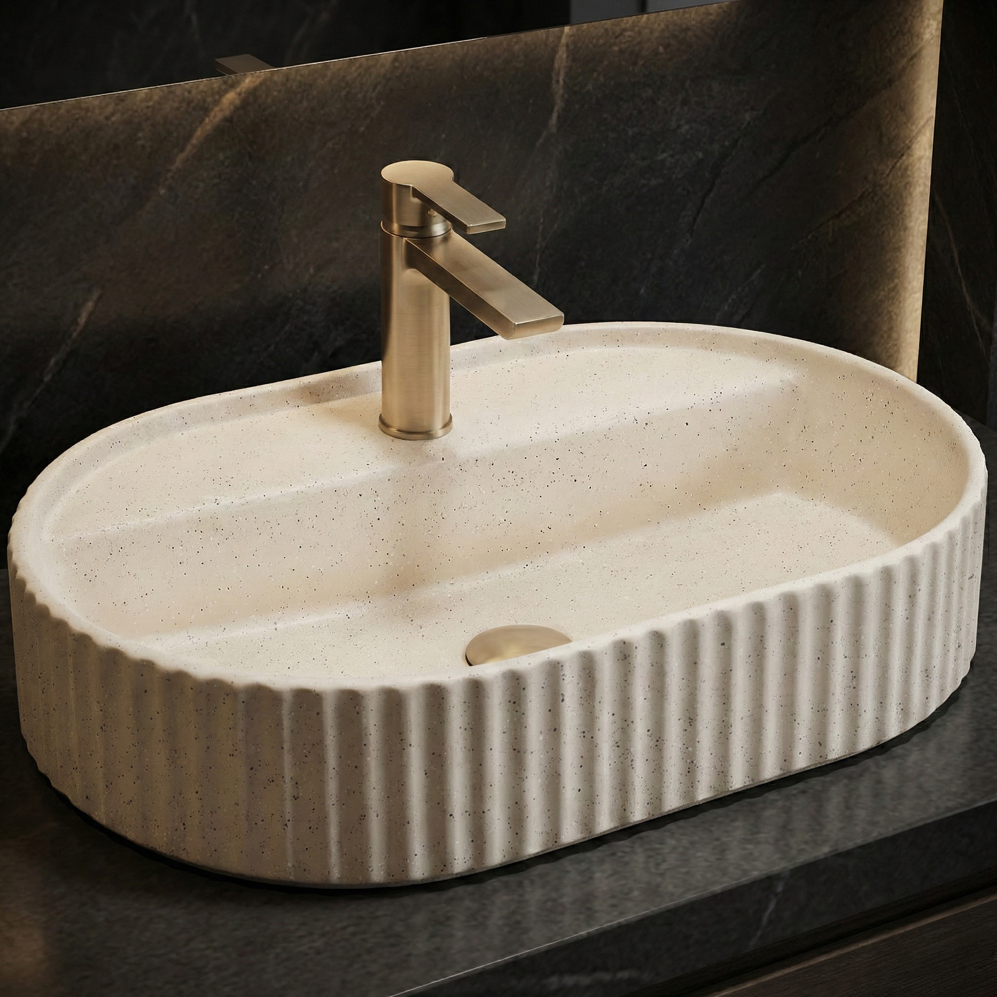 Aufsatzwaschbecken Rea Marcela 60 Vanilla  5