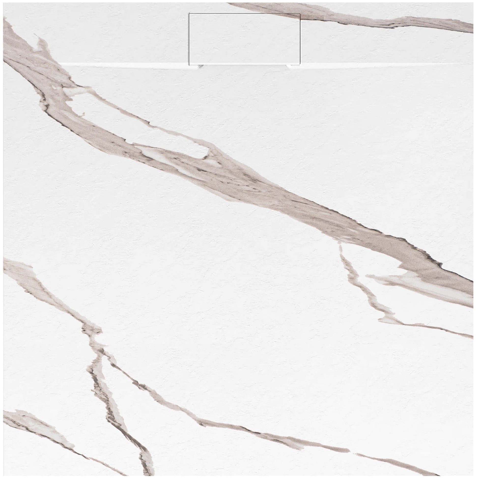 Duschtasse Bazalt CARRARA WHITE 90x90  2