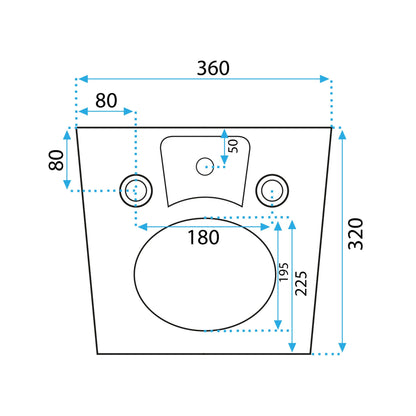 wandhängendes Bidet Rea Carlo Mini 6