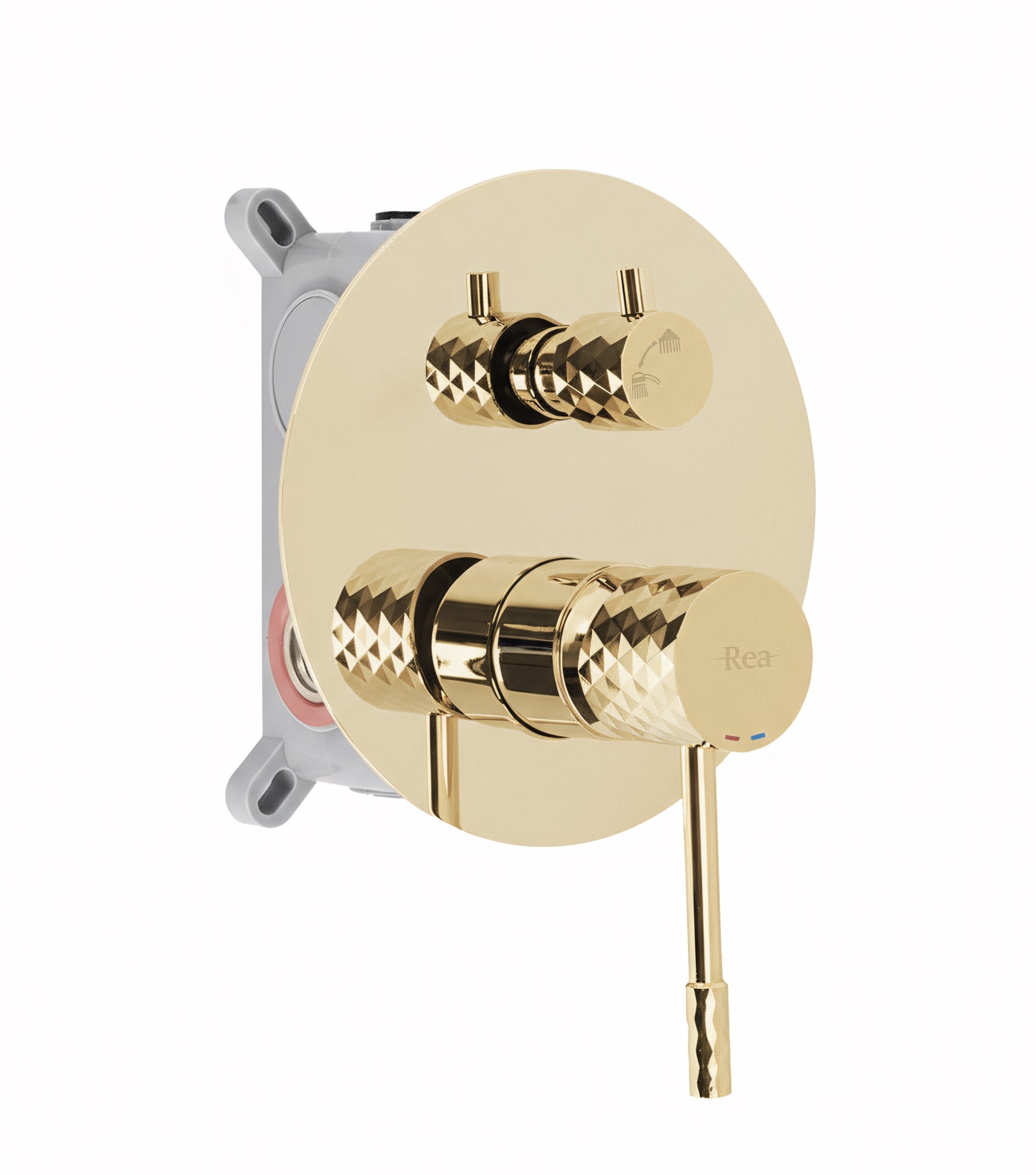 Unterputz Duschset Rea Lungo Diamond Gold + Box  4