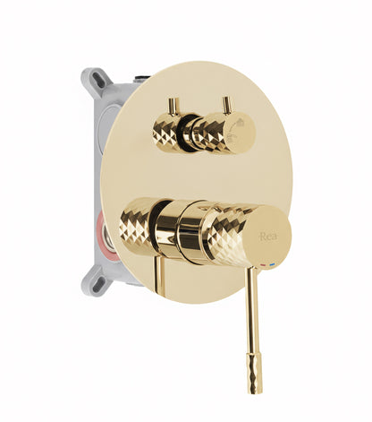 Unterputz Duschset Rea Lungo Diamond Gold + Box  4