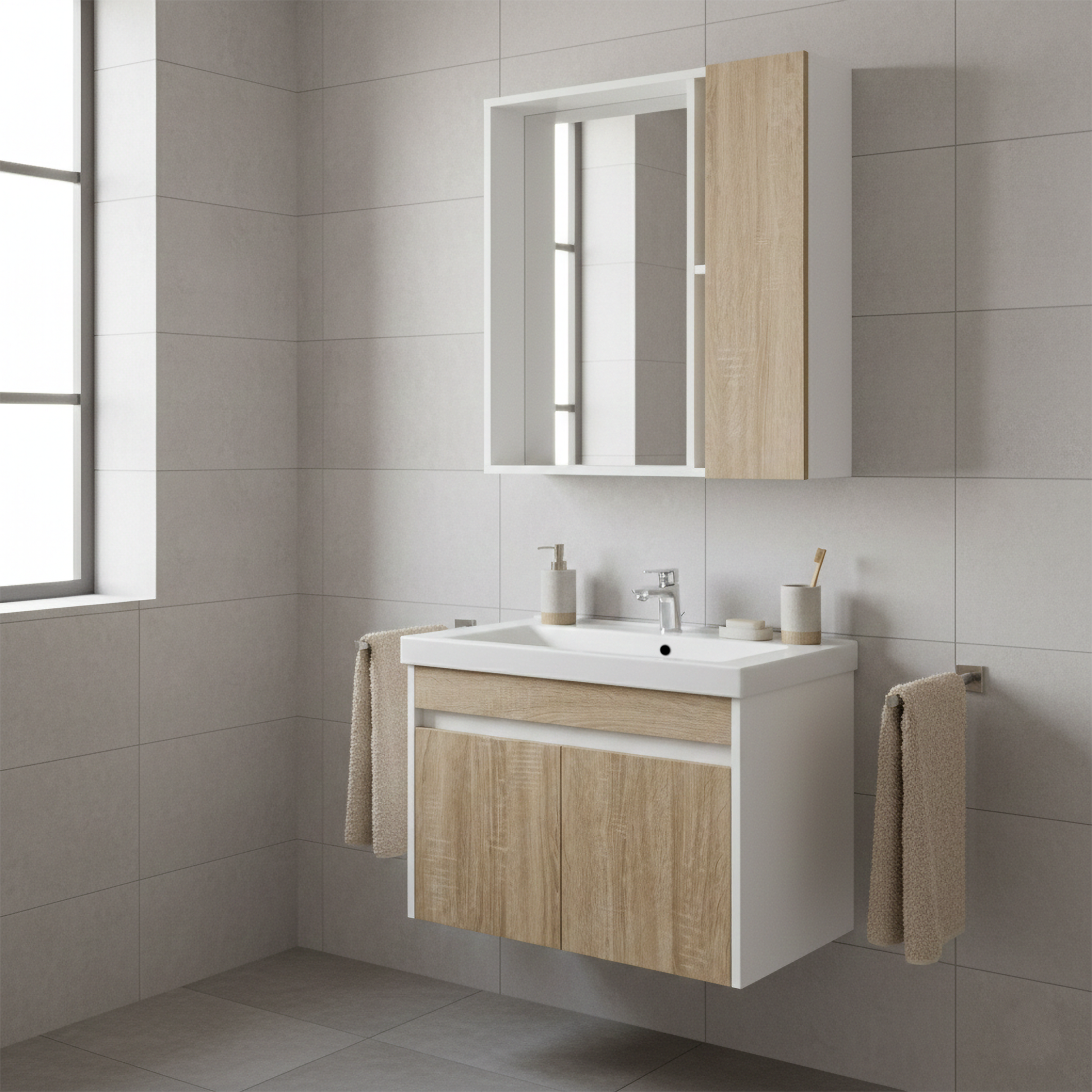 Badezimmermöbel-Set Faro 60 cm  3