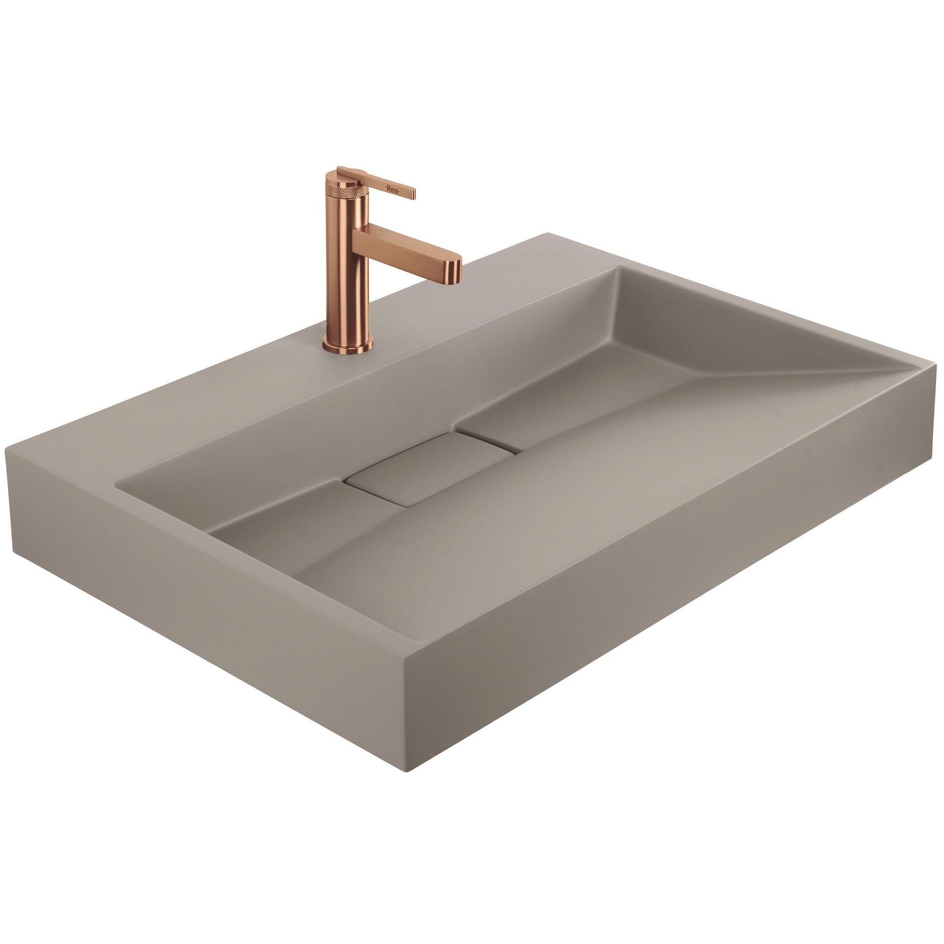 Waschbecken Konglomerat Rea GOYA TAUPE 70CM 2