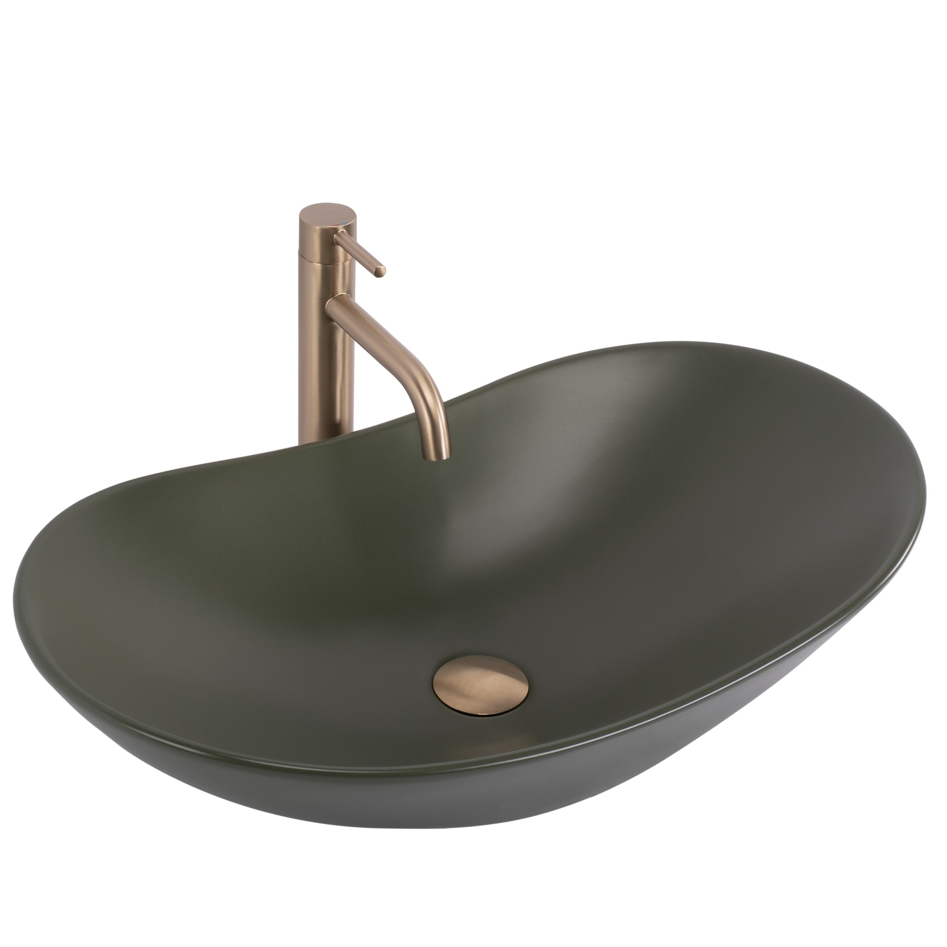 Aufsatzwaschbecken Rea Royal Olive Matt  4