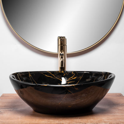 Aufsatzwaschbecken Rea Sofia Black Marble 2