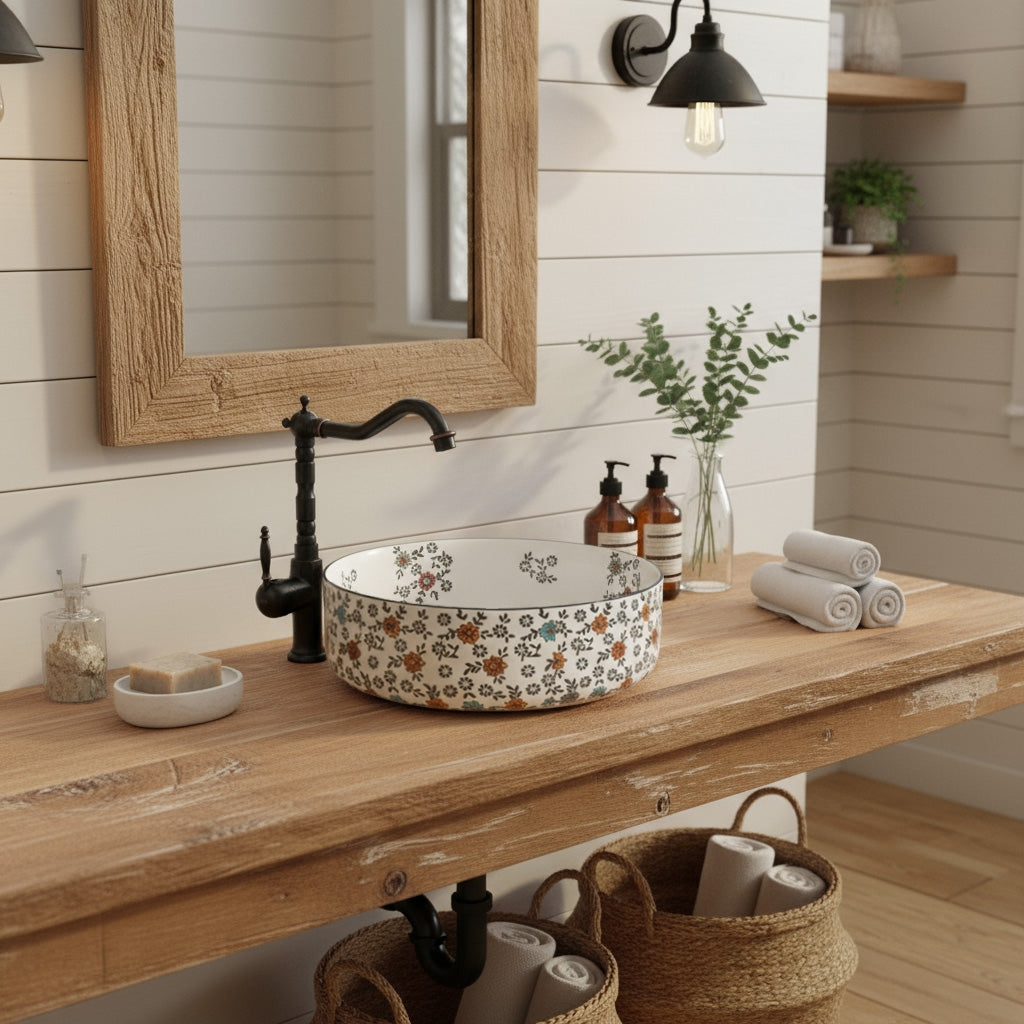 Aufsatzwaschbecken Rea Stefania Fiori  4