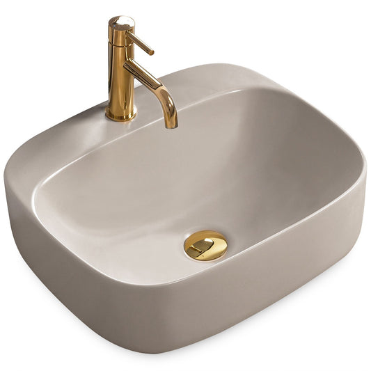 Aufsatzwaschbecken Rea Luiza 50 Grey MAT 1
