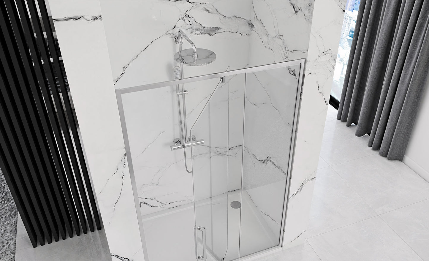 Duschtür Rea Rapid Swing Chrom 120  3