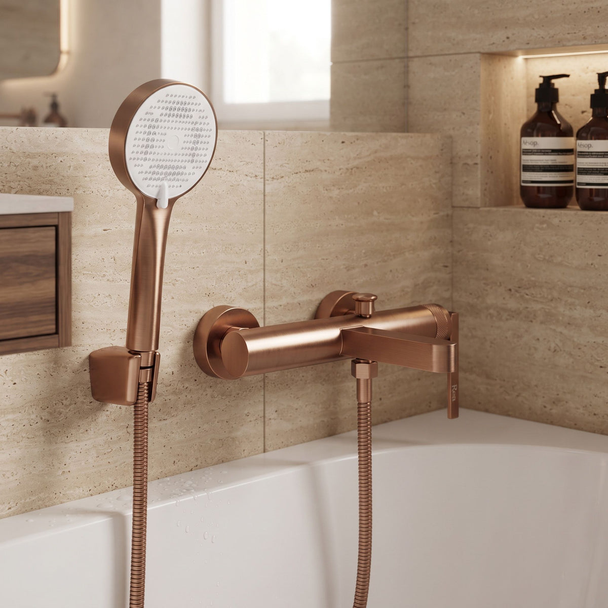 Wannenarmatur REA Grace Brush Copper 3