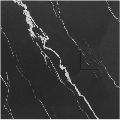 Duschtasse Magnum CARRARA BLACK 90x90  1