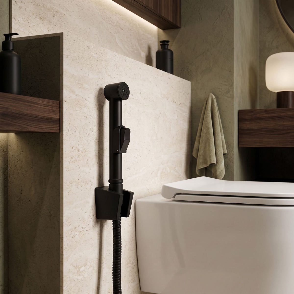 Waschtischarmatur Mit Bidetta Rea Lungo Black 4