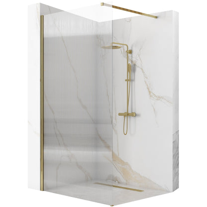 Duschwand Rea Aero Intimo Gold Brush 100  1