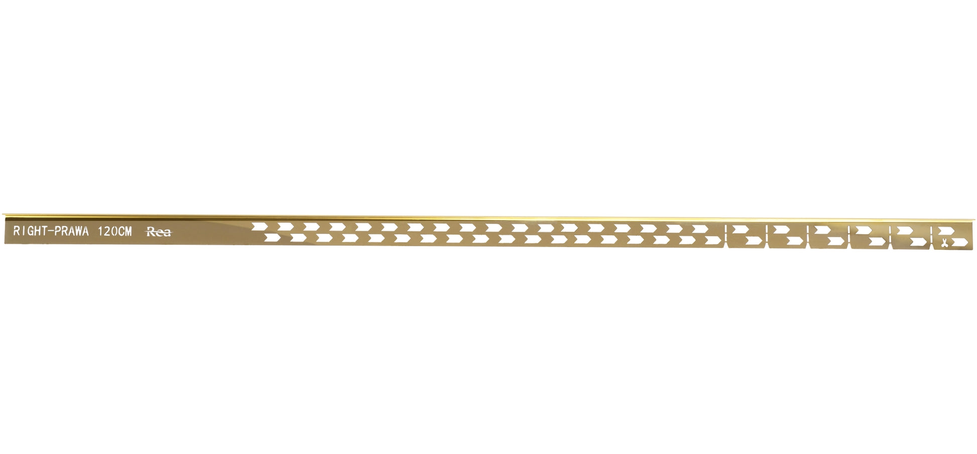 Gefälleprofil 120cm Gold rechte 4