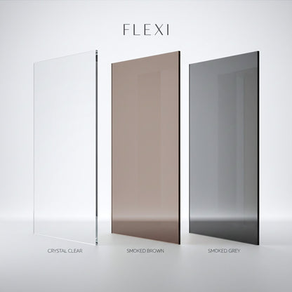 Duschwand Rea Flexi Grey / Brush Gold 130  8