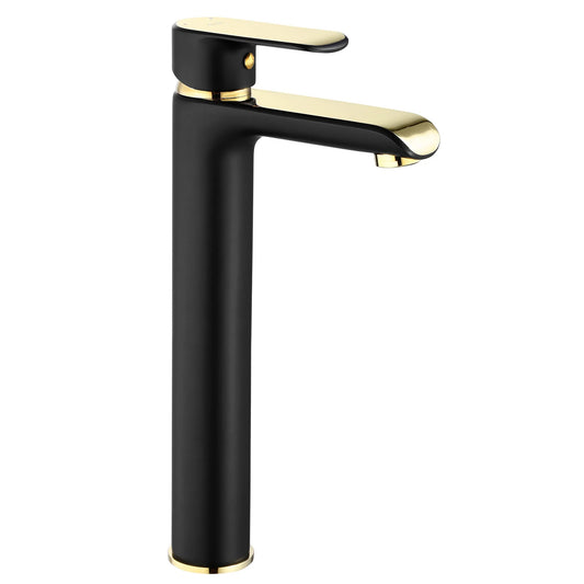 Waschbeckenarmatur REA Bloom Black Gold high  1