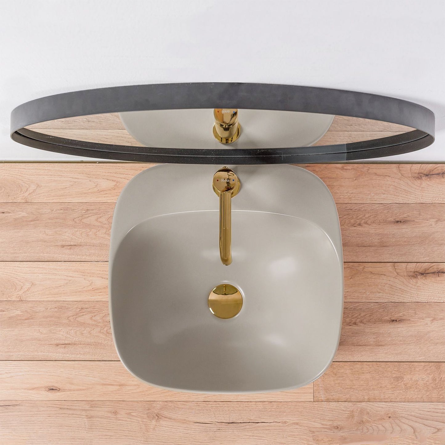 Aufsatzwaschbecken Rea Luiza 42 Grey MAT 5