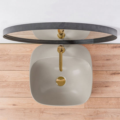 Aufsatzwaschbecken Rea Luiza 42 Grey MAT 5