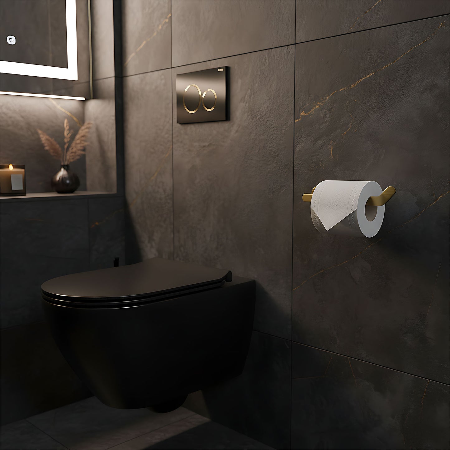 Halter Für Toilettenpapier 109 Til Brush Gold  5