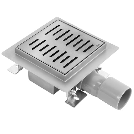 Duschrinne REA LINE 150x150 Nickel Brush  1