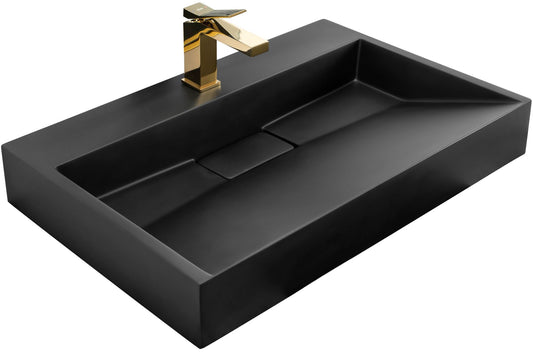 Waschbecken Konglomerat GOYA Black Matt 70CM 1