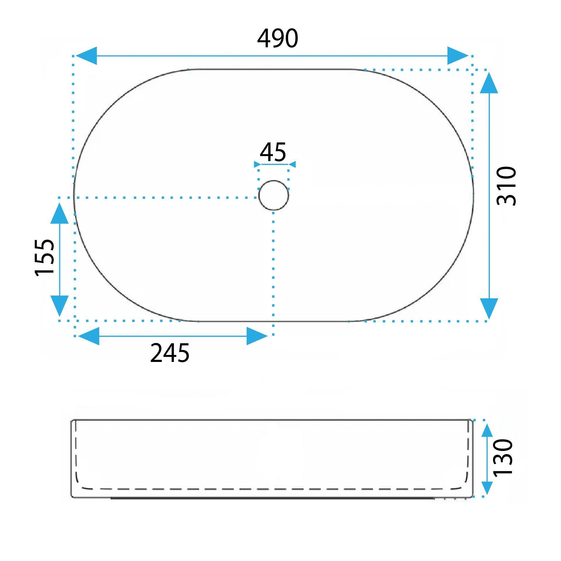 Aufsatzwaschbecken Rea Vanda Bubble Gum Matt  6
