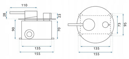 Unterputz Wannenarmatur Rea Lungo Copper +IBOX  8