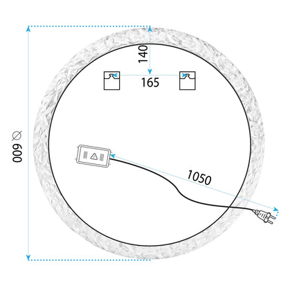 Spiegel LED 60cm YH-3562  8
