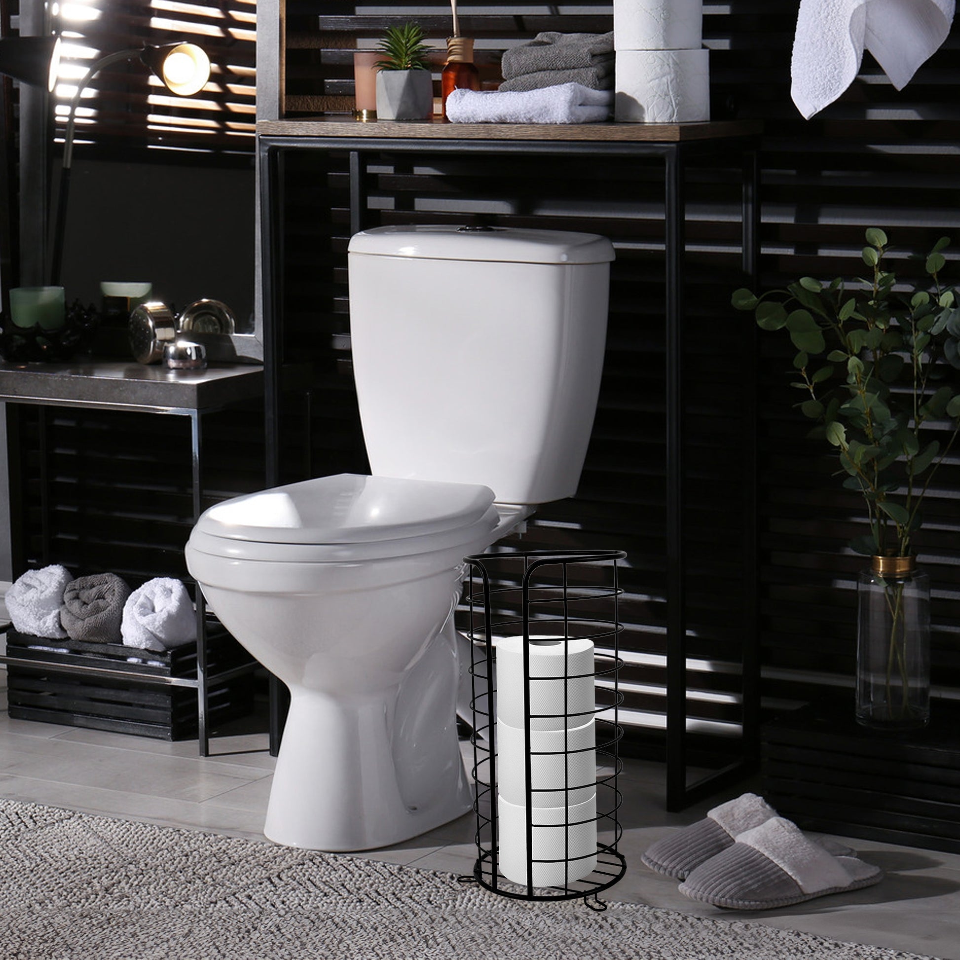 Ständer Für Toilettenpapier Black 322743a  7