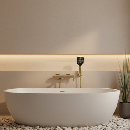 Wannenarmatur Rea Arlo Gold Brush  6