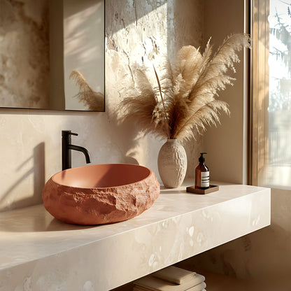 Aufsatzwaschbecken Rea Mika Terracotta  7