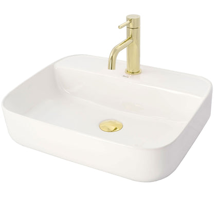 Waschbeckenarmatur Rea Lungo L. Gold light gold low 5