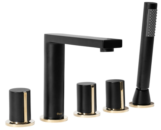 Wannenarmatur Rea ICON Black Matt  1