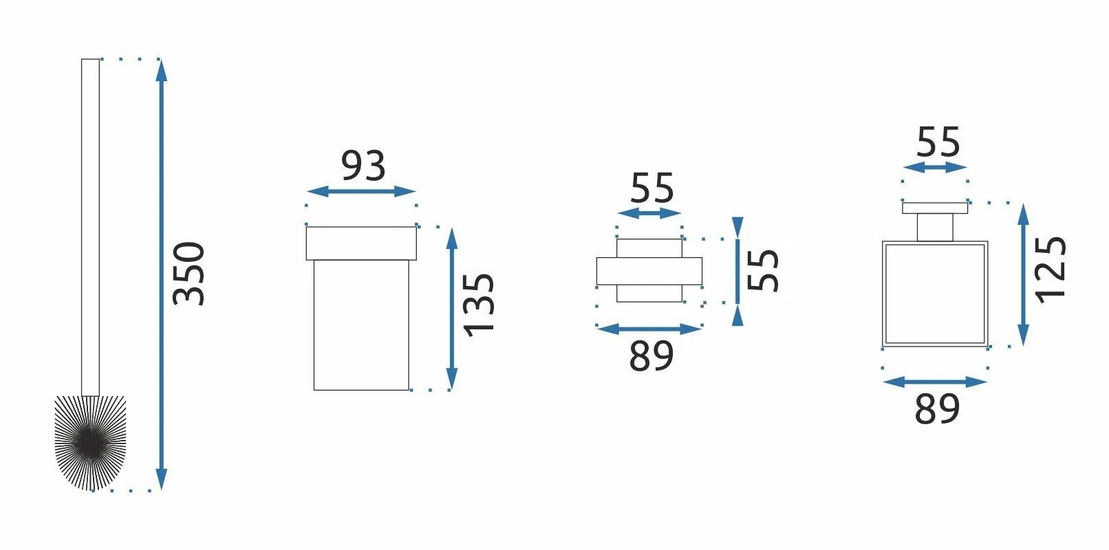 Wc-bürsten 332918 Erlo 05 Black  7