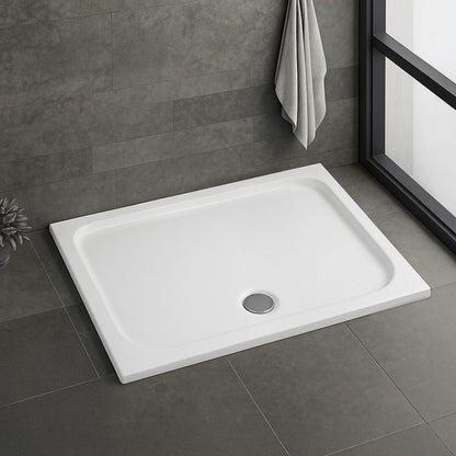 Acryl Duschwanne Rea Belmond White 80x100  6