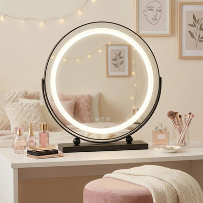 Spiegel LED MAKE-UP Black 40 cm  3