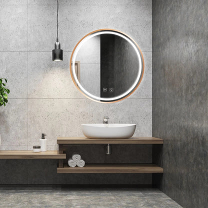 Spiegel LED 70cm MMJ BRUSH COPPER  3