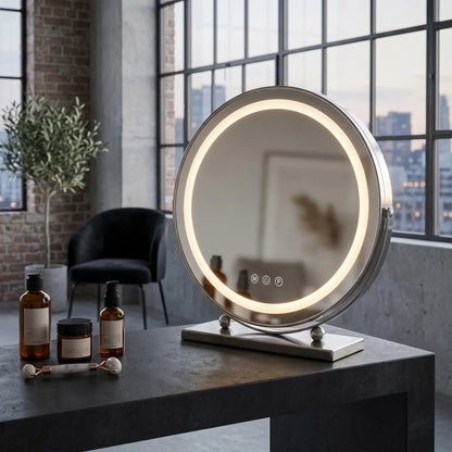 Spiegel LED MAKE-UP Chrome 40 cm  3